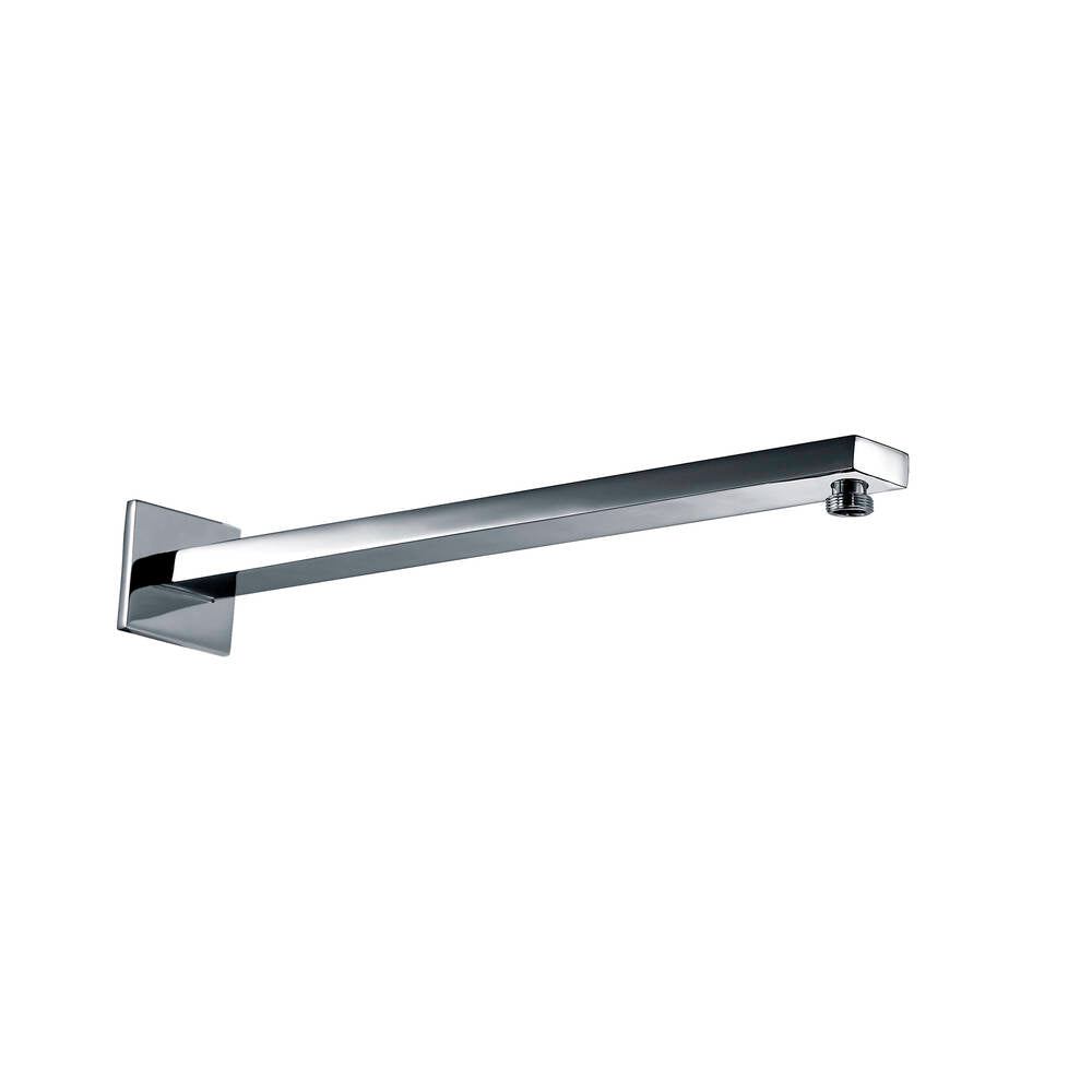 BRAZO DUCHA CUADRADO A PARED CROMO