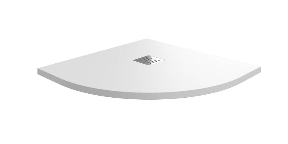 PLATO ARDESIA 80X80 SEMICIRCULAR BLANCO & PLATO ARDESIA 90X90 SEMICIRCULAR BLANCO