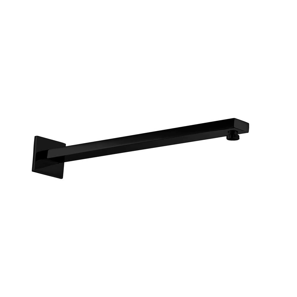 BRAZO DUCHA CUADRADO A PARED NEGRO