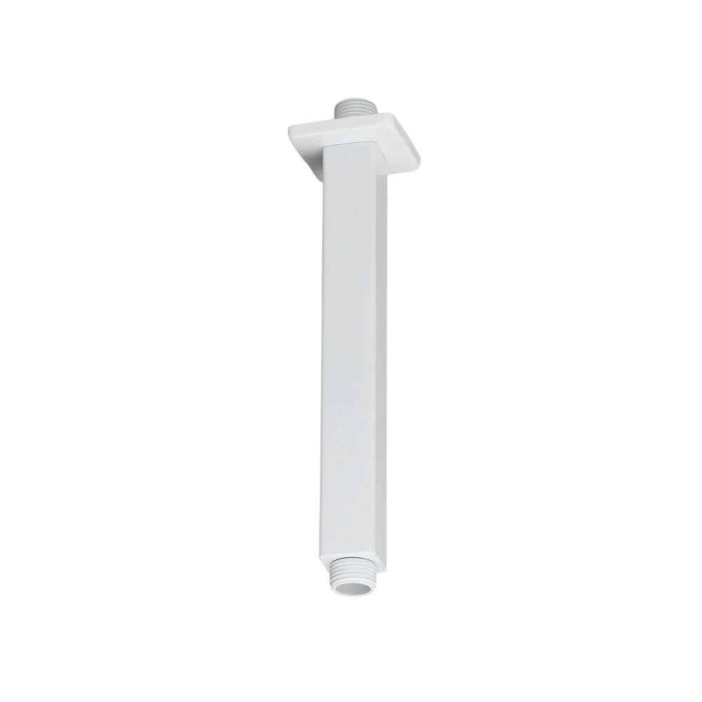 BRAZO DUCHA CUADRADO A TECHO BLANCO
