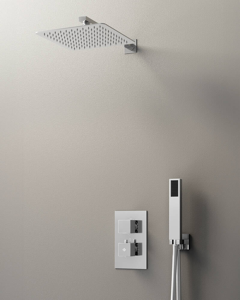 CONJ. EMPOTR. TERMOSTÁTICO ORION CR + ROCIADOR PARED