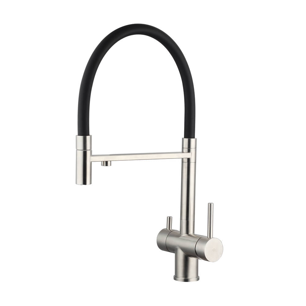 MONOMANDO COCINA OSMOSIS EXTRAIBLE ACERO/NEGRO
